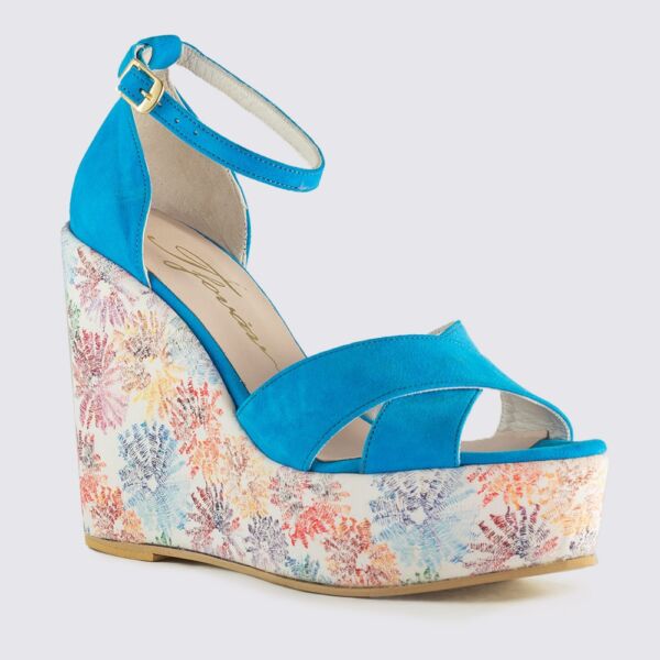 ΚΑΣΤΟΡΙΝΗ ΠΛΑΤΦΟΡΜΑ ΜΕ ΔΕΡΜΑ ΚΑΙ FLORAL - Image 2