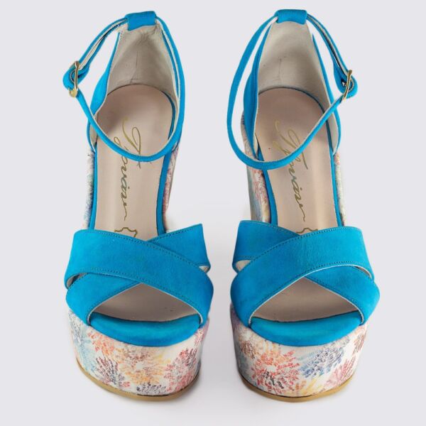 ΚΑΣΤΟΡΙΝΗ ΠΛΑΤΦΟΡΜΑ ΜΕ ΔΕΡΜΑ ΚΑΙ FLORAL - Image 3