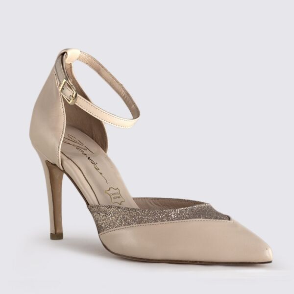 ΔΕΡΜΑΤΙΝΗ ΓΟΒΑ ΠΕΡΛΑ ΜΕ ΓΚΛΙΝΤΕΡ ΑΣΗΜΙ - Image 2