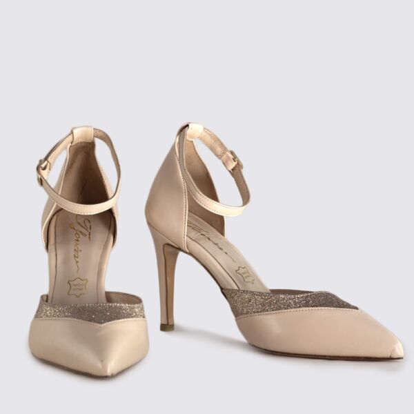 ΔΕΡΜΑΤΙΝΗ ΓΟΒΑ ΠΕΡΛΑ ΜΕ ΓΚΛΙΝΤΕΡ ΑΣΗΜΙ - Image 3