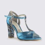 ΔΕΡΜΑΤΙΝΟ ΠΕΔΙΛΟ ΜΕ FLORAL ΚΑΙ ΣΤΡΑΣ - Image 2