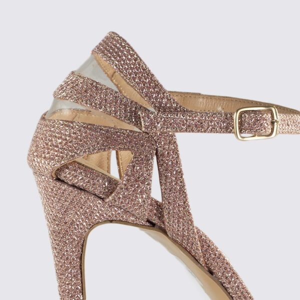 ΡΟΖ ΠΕΔΙΛΟ ΜΕ ΧΡΥΣΟ ΓΚΛΙΝΤΕΡ - Image 4