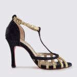 ΜΑΥΡΟ ΒΕΛΟΥΔΙΝΟ ΠΕΔΙΛΟ ΜΕ ΠΛΑΤΙΝΑ ΚΑ ΧΡΥΣΟ ΓΚΛΙΝΤΕΡ