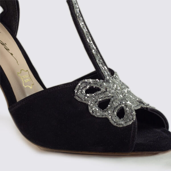 ΜΑΥΡΟ ΚΑΣΤΟΡΙΝΟ ΠΕΔΙΛΟ ΜΕ ΑΣΗΜΙ ΓΚΛΙΝΤΕΡ - Image 4