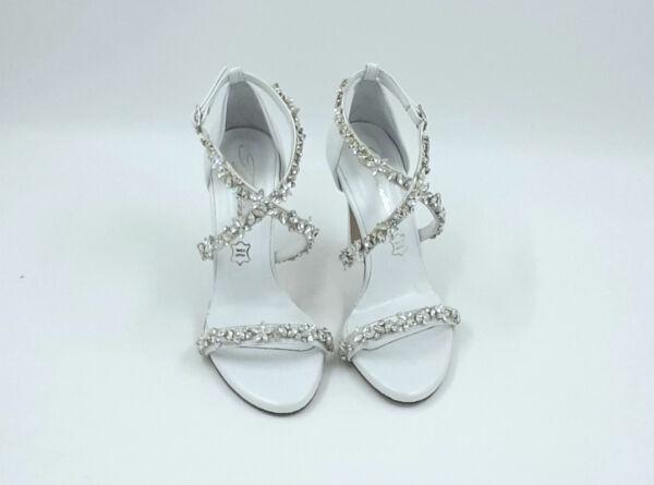 ΠΕΔΙΛΟ ΔΕΡΜΑΤΙΝΟ ΛΕΥΚΟ ΠΕΡΛΕ ΚΑΙ ΚΡΥΣΤΑΛΛΑ - Image 2